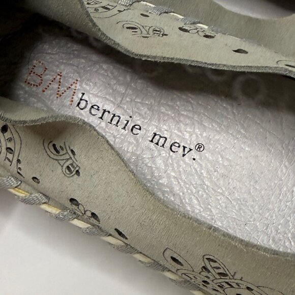 🤍 Bernie Mev Gray Suede Leather Slip-On Comfort Flats Shoes EU 39 (US 8-8.5) - Picture 3 of 10